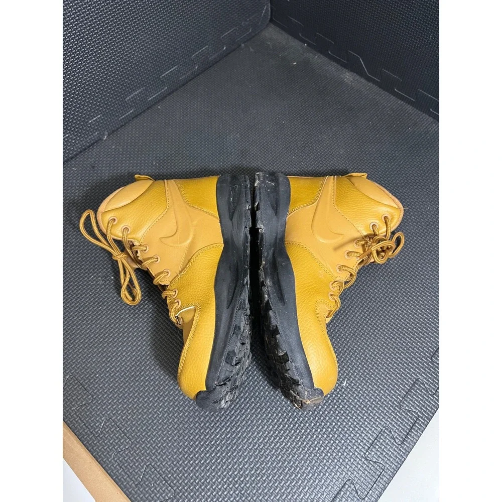 Nike Manoa LTR GS Boots Kids 5Y Wheat Gold Leather High Top‎ BQ5372-700